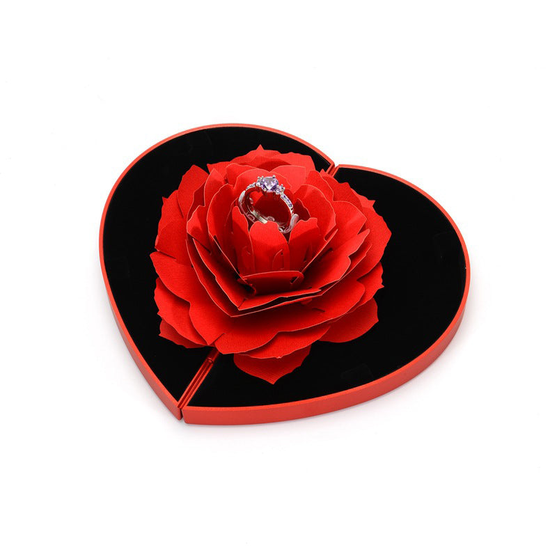 3D Love Box Heart-Shaped Rose Flower- Perfect Valentine's Day Gift