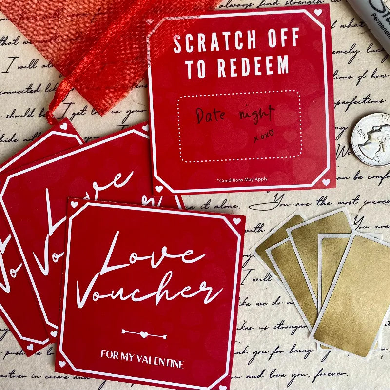Personalized Scratch-off Love Coupons