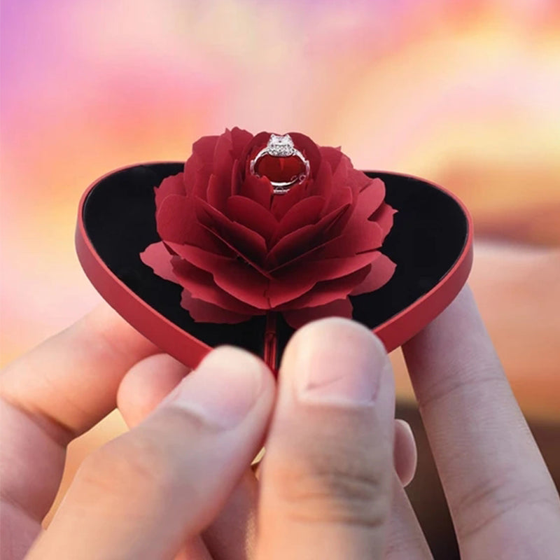 3D Love Box Heart-Shaped Rose Flower- Perfect Valentine's Day Gift