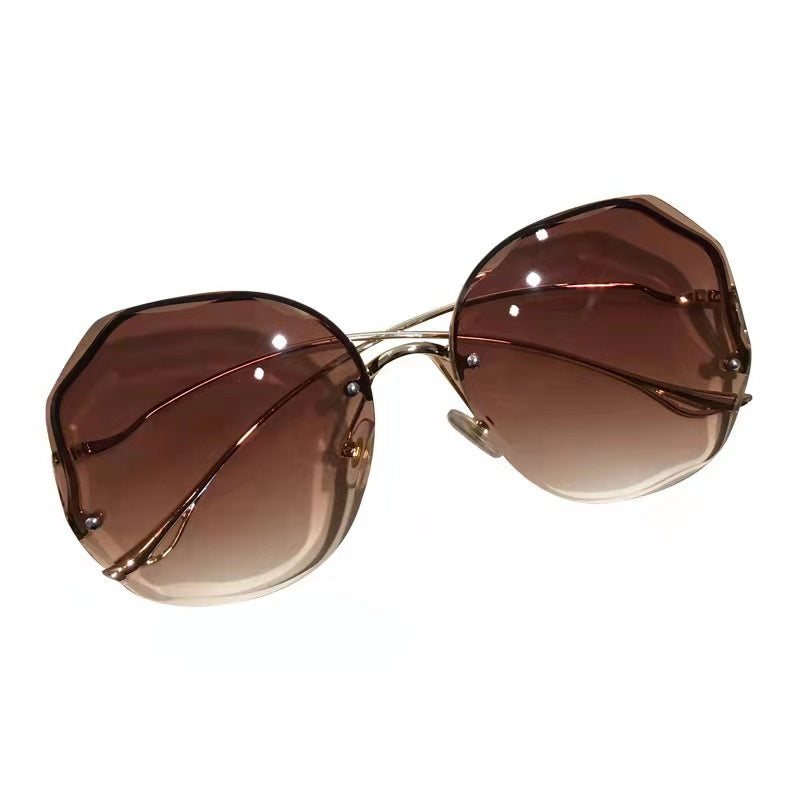 Fashion Vintage UV400 Ladies Oversized Square Sunglasses