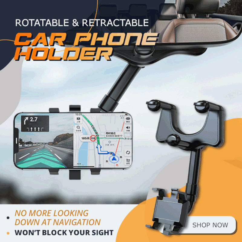 Shinerme™ Rotatable And Retractable Car Phone Holder