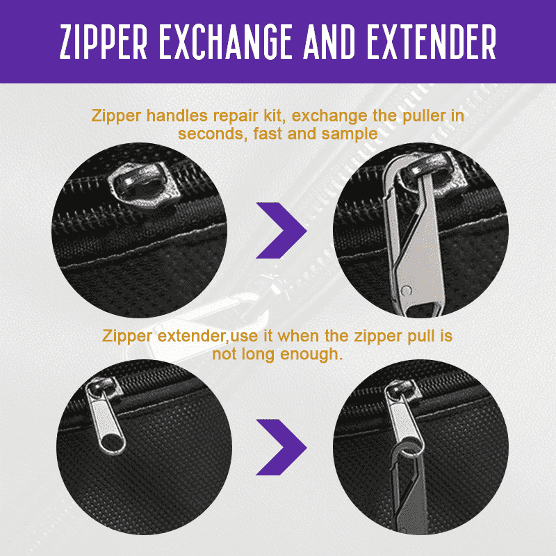Shinerme™ Universal Detachable Zipper Puller（1 SET/6pcs）