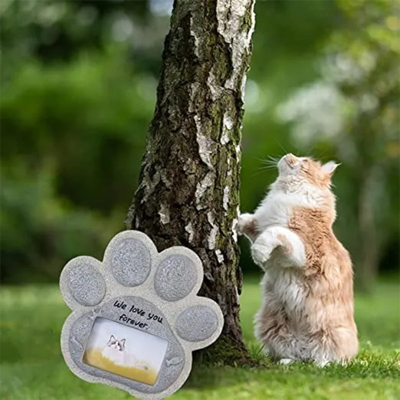 Paw Print Pet Tombstone Cat/Dog Memorial