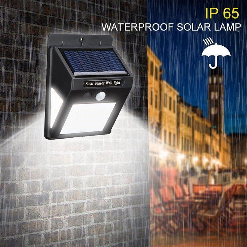 LED Solar Lamps Outdoor, Super Bright Wall Lamp with Motion Sensor