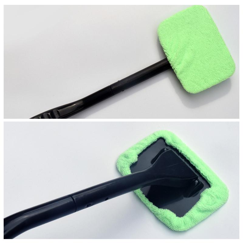 Shinerme™ Windscreen Cleaner, with 2 reusable microfiber hood