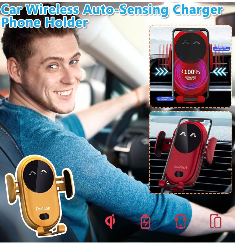 🔥Smart Car Wireless Charger Phone Holder