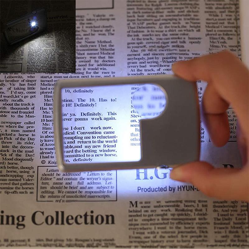 Shinerme™ LED Card Type Magnifier for Reading