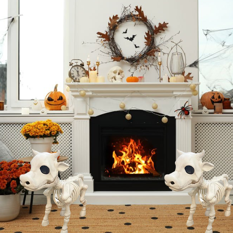 Cow Skeleton Halloween Decoration