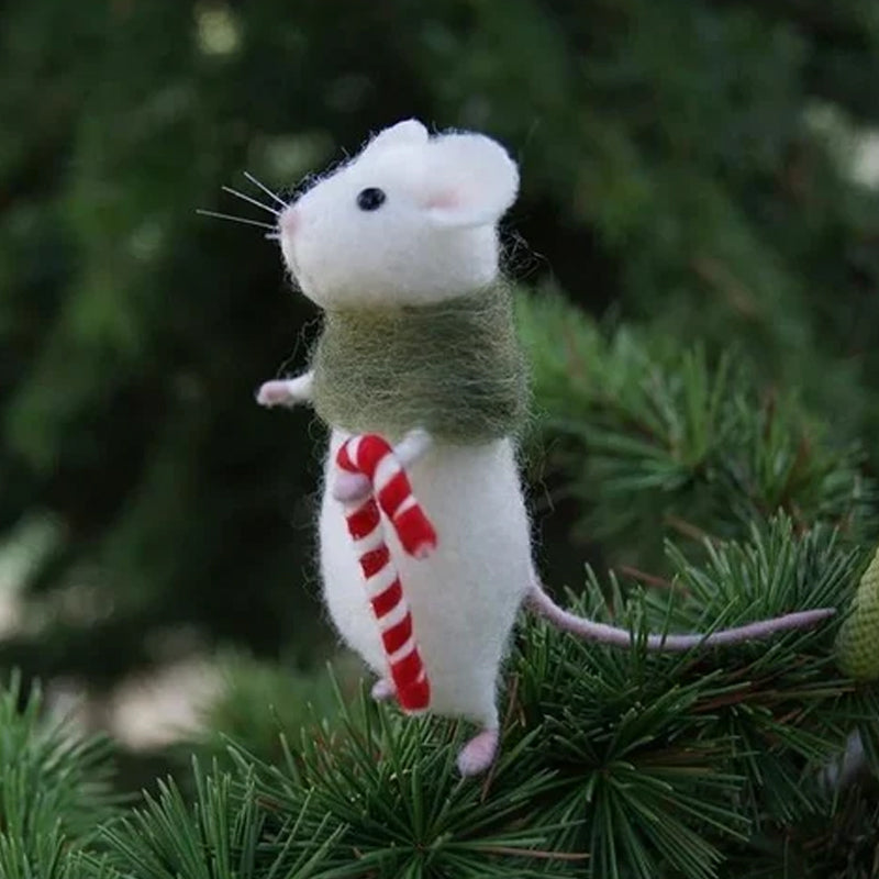 Cute Felt Mouse Ornament