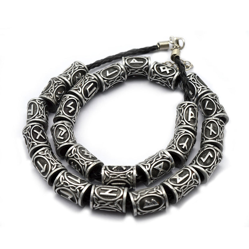 Viking Runes Beads Set (24 beads)