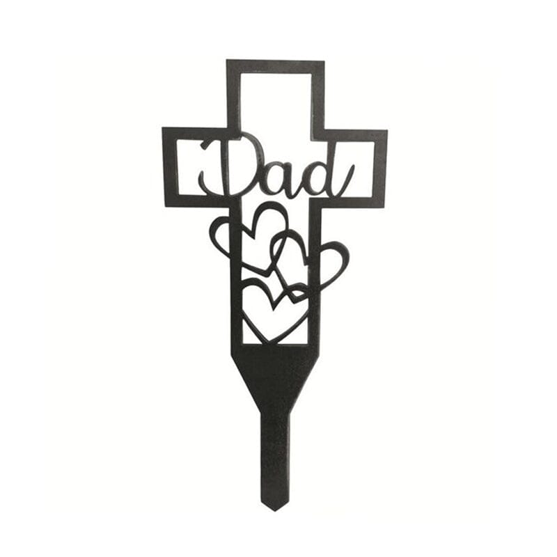 Cemetery Memorial Cross Stake for Parents