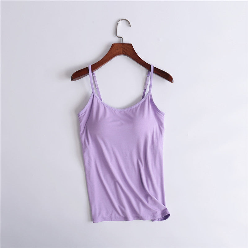 Tank Top With Built-In Bra